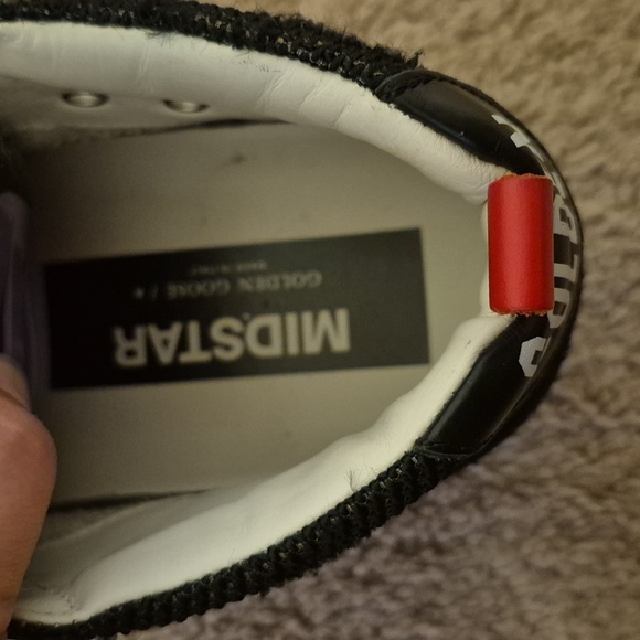 SOLD! Golden Goose Midstar Double Quarter Sneaker Black Leopard Stars Size 38 - Picture 5 of 11